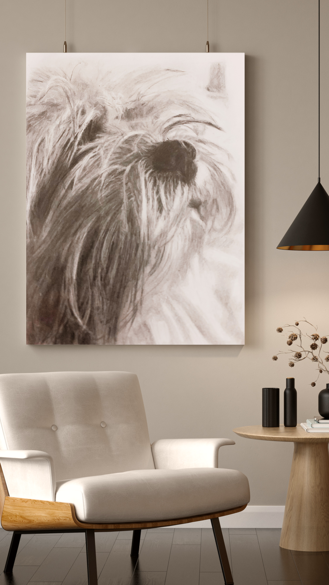 Home wall art photo frame mockup animated instagram story